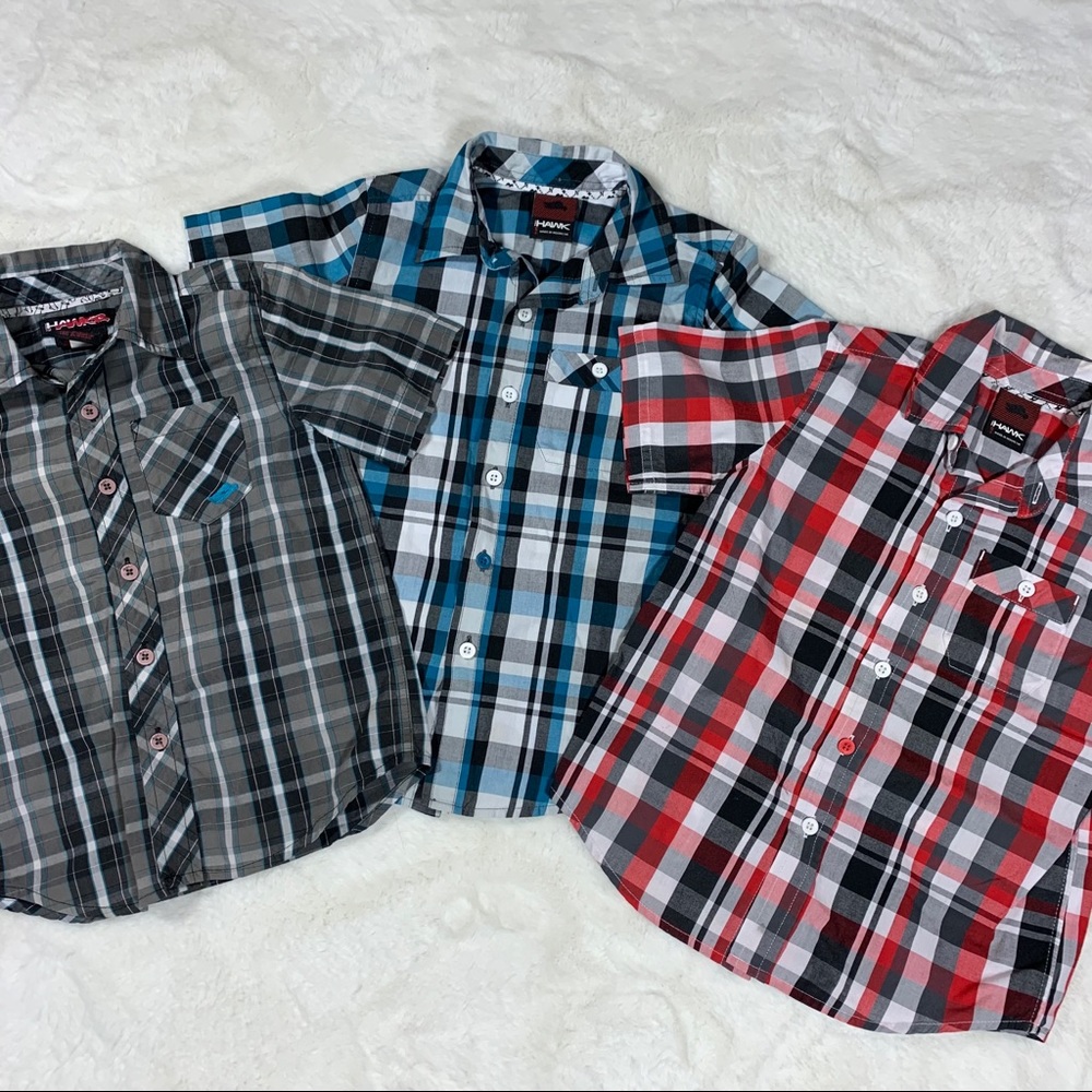 Tony Hawks Boys Bundle Button Down Shirts Boys Size 4
